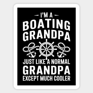 Boating Grandpa Magnet
